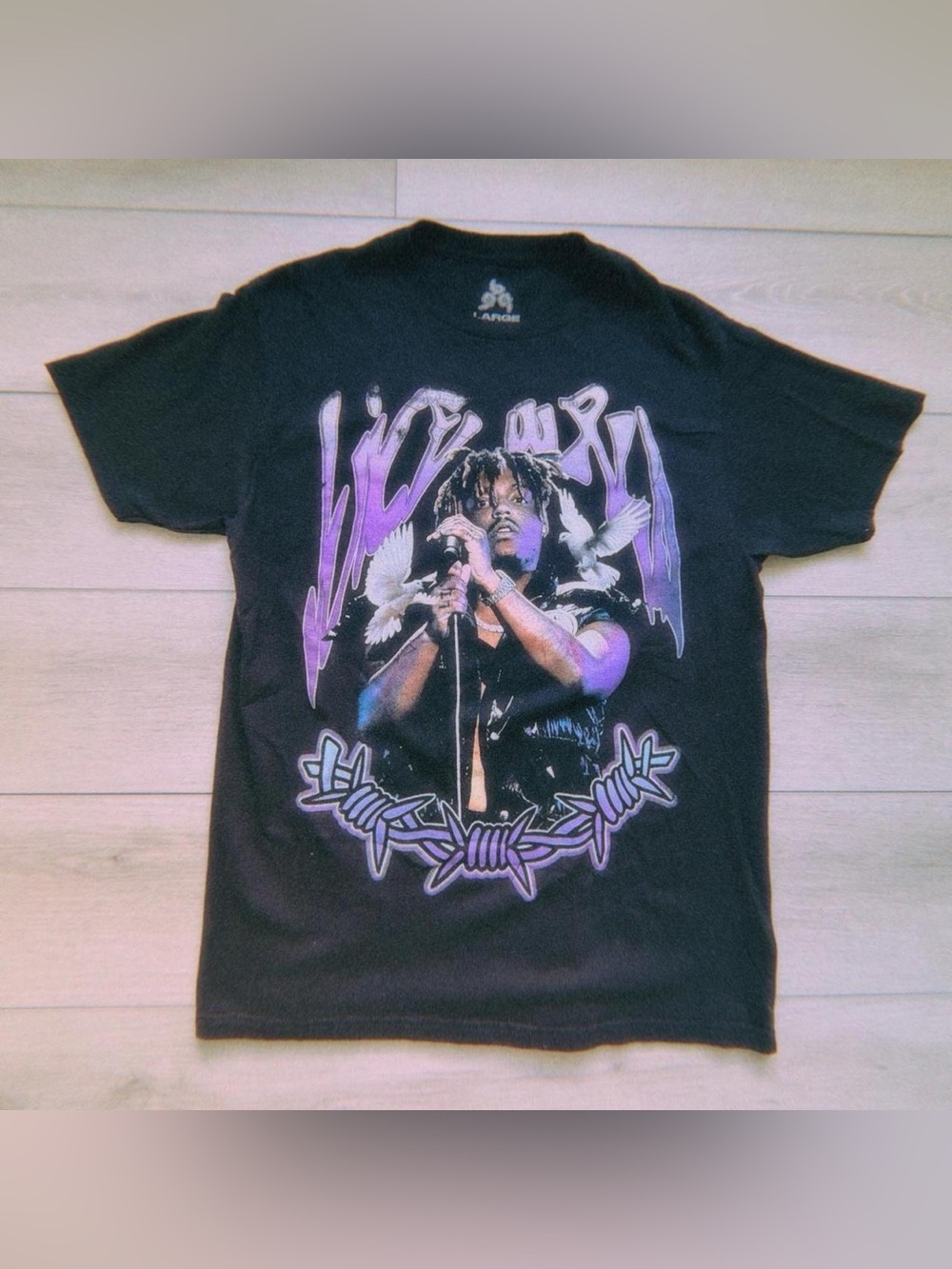 juice wrld graphic t-shirt